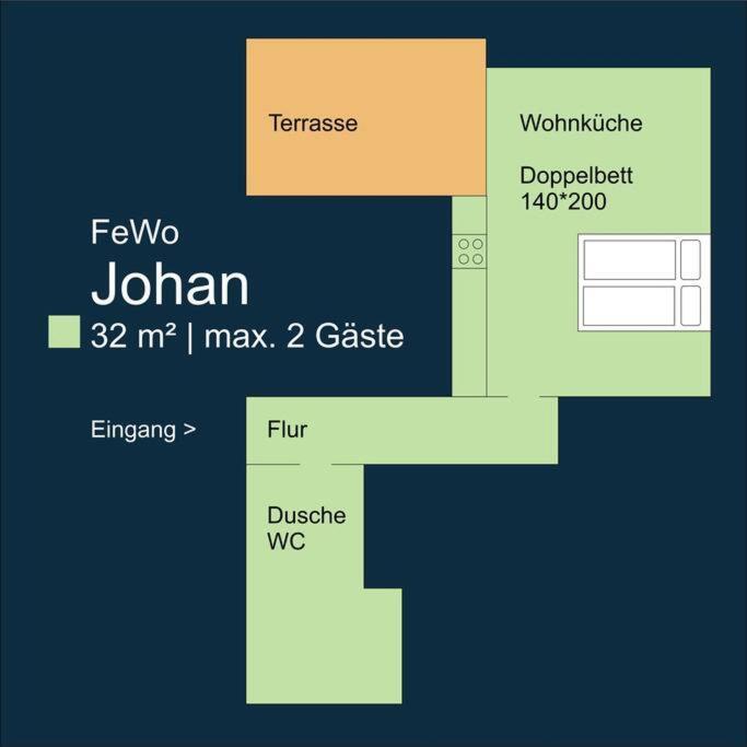 Fewo Johan - Ideal Fuer 1-2 Personen, Eigene Terrasse ฮัมม์ ภายนอก รูปภาพ